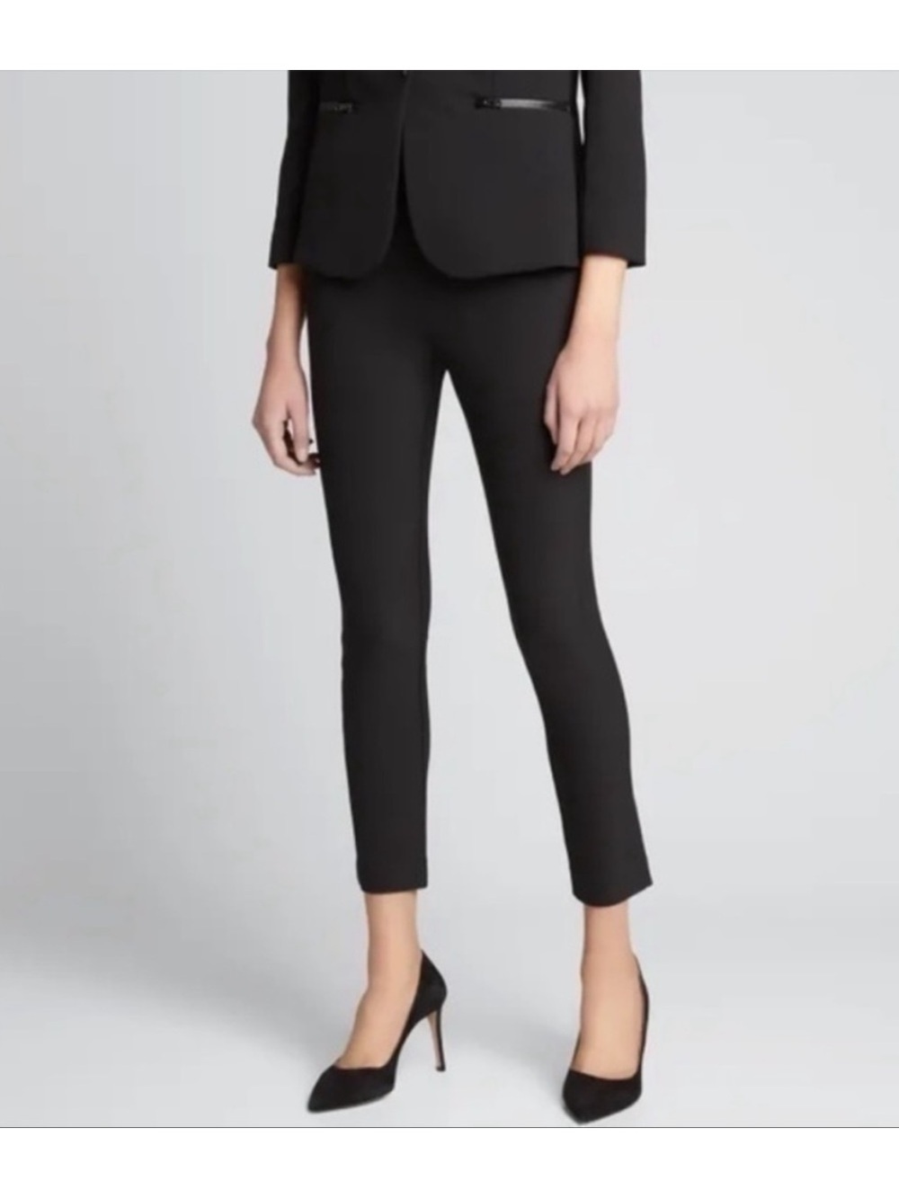 Veronica Beard Core Scuba Pants in True Black
